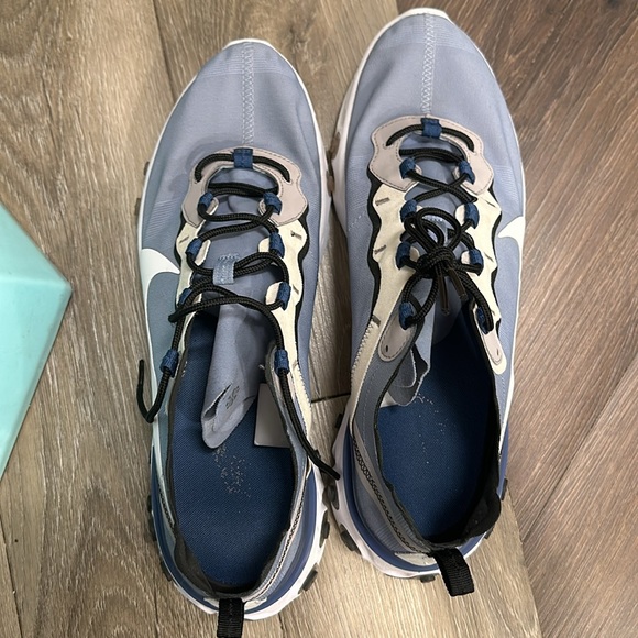 Size 13 2019 Nike react element 55 indigo fog sneakers - Picture 3 of 12